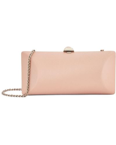 Rodo Silk Satin Clutch Bag - Pink