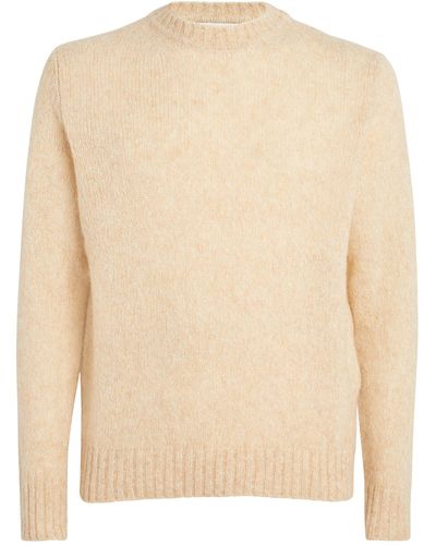 Lardini Alpaca-blend Sweater - Natural