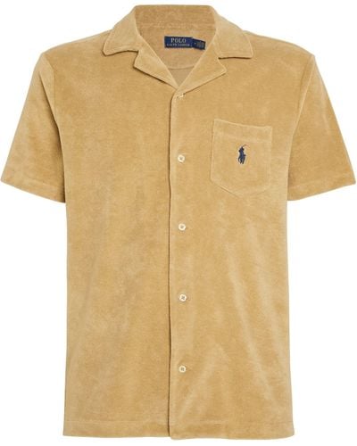 Polo Ralph Lauren Terry Towelling Short-sleeve Shirt - Yellow