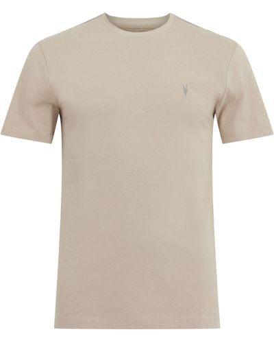 AllSaints Organic Cotton Brace T-shirt - Natural