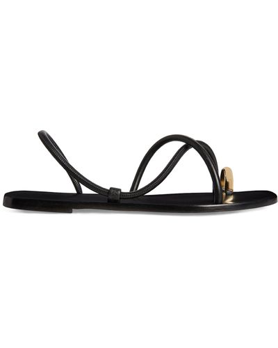 Emme Parsons Leather Laurie Sandals - Black