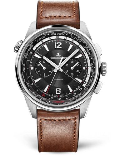 Jaeger-lecoultre Titanium Polaris Chronograph World Time Watch 44mm - Black