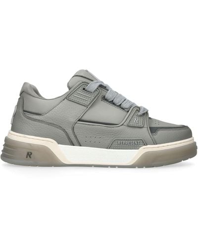 Represent Leather Studio Sneakers - Grey