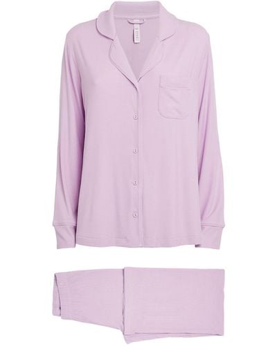 Skims Soft Lounge Pajama Set - Purple