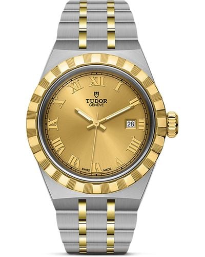 Tudor Royal Stainless Steel And Yellow Gold Watch 28mm - Metallic