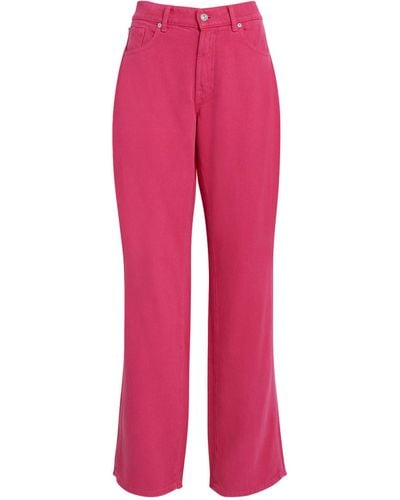7 For All Mankind Straight-leg Tess Jeans - Pink