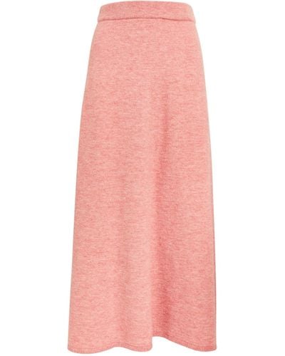 Nanushka Knitted Fenne Maxi Skirt - Pink
