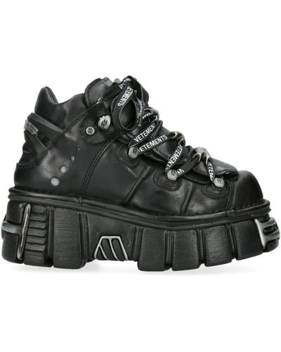 Vetements New Rock Platform Sneakers - Black
