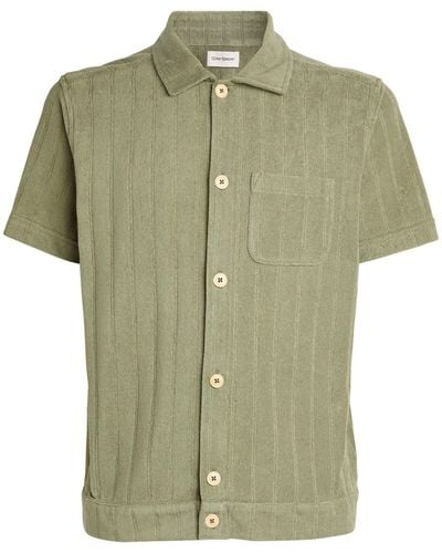 Oliver Spencer Terry Towelling Ashby Shirt - Green