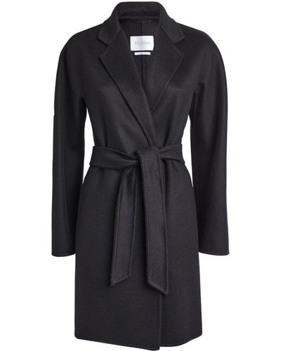 Max Mara Cashmere Belted Coat - Black