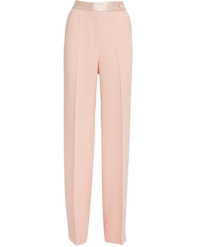 Kiton Satin Tailored Trousers - Pink