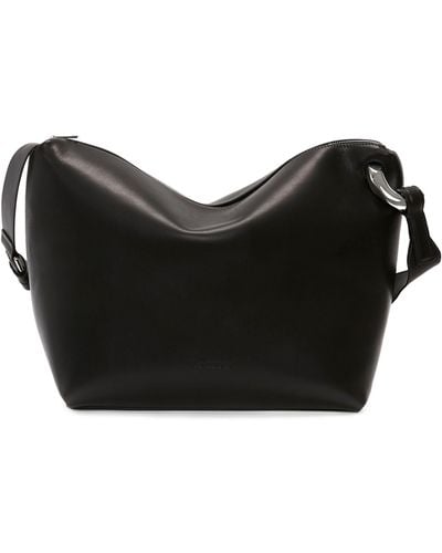 JW Anderson Leather Corner Cross-body Bag - Black