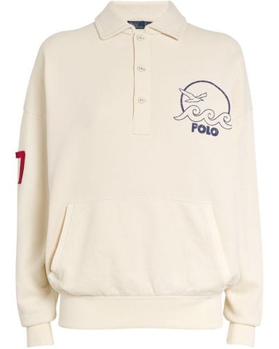 Polo Ralph Lauren Cotton Collared Sweatshirt - White