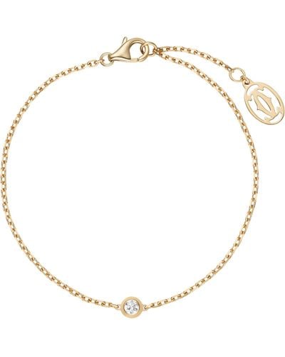 Cartier Extra-small Yellow Gold And Diamond D'amour Bracelet - Metallic
