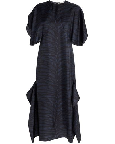 Stella McCartney Silk Tiger Print Dress - Black