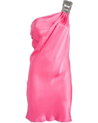 Stella McCartney Embellished Falabella Mini Dress - Pink
