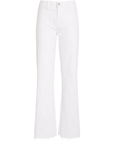 PAIGE Leenah Wide-leg Jeans - White