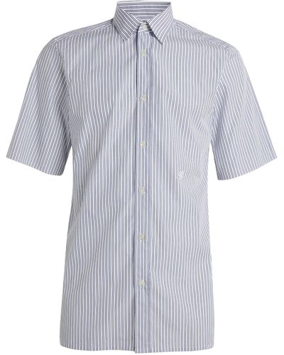Maison Margiela Striped Short-sleeve Shirt - Blue