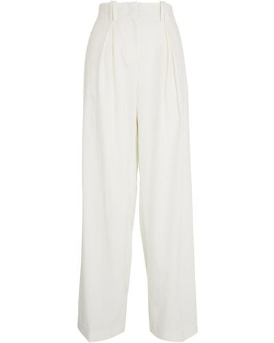 LVIR Wool Wide-leg Trousers - White