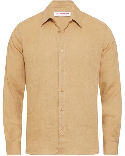 Orlebar Brown Linen Justin Shirt - Natural