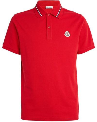 Moncler Logo Polo Shirt - Red