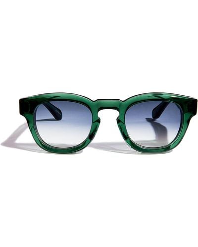 Matsuda Tinted Round Sunglasses - Green