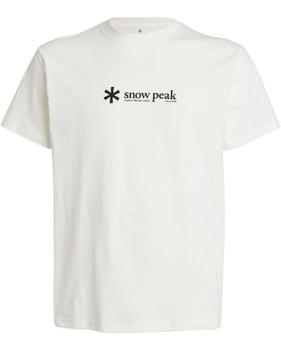 Snow Peak Cotton Logo T-shirt - White