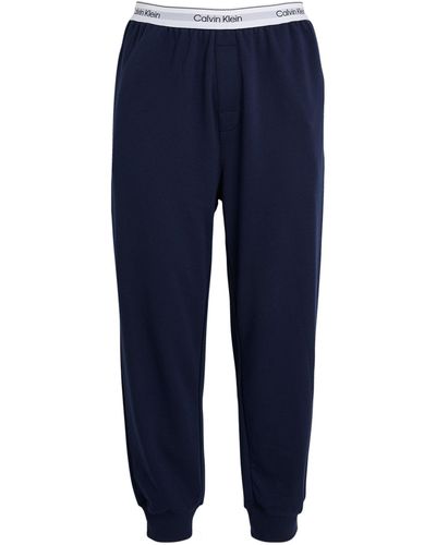 Calvin Klein Cotton-blend Logo Sweatpants - Blue