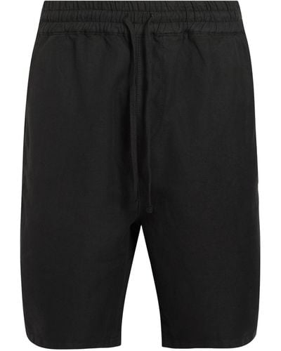 AllSaints Cotton-linen Blend Hanbury Shorts - Black