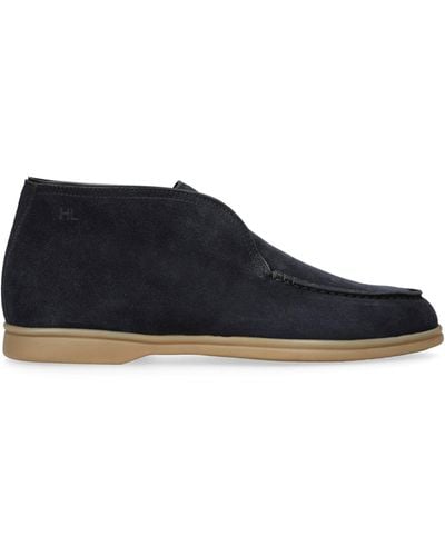 Harry's Of London Suede Tower Boots - Blue