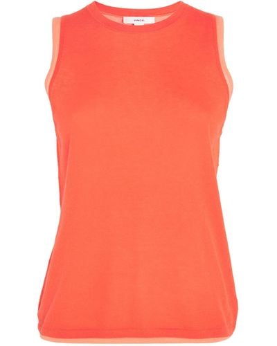 Vince Double-layer Tank Top - Pink