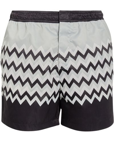 Missoni Patterned Swim Shorts - Grey