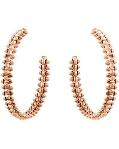 Cartier Small Rose Gold Clash De Hoop Earrings - Metallic