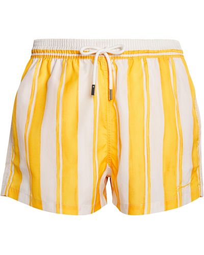 Jacquemus Striped Swim Shorts - Yellow