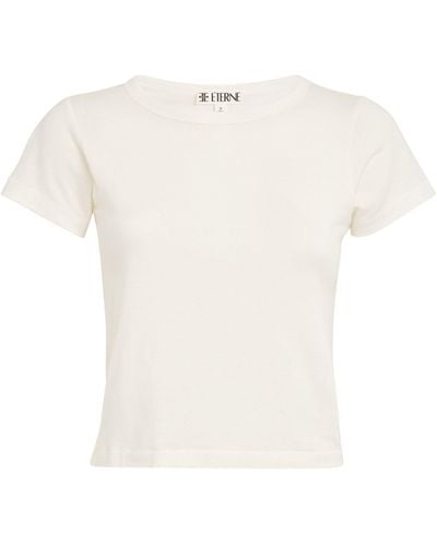 ÉTERNE Cotton-modal Baby T-shirt - White