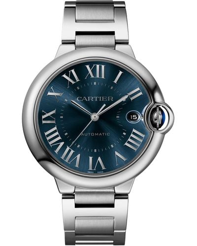 Cartier Stainless Steel Ballon Bleu De Watch 40mm - Gray