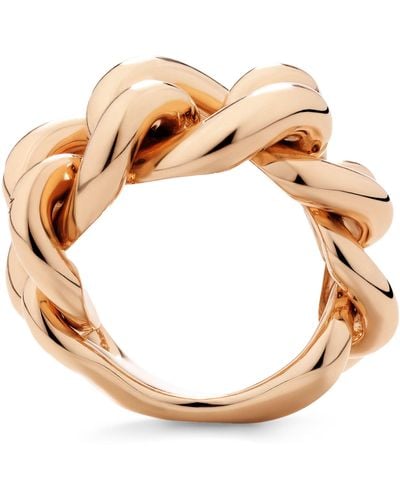 Pomellato Rose Gold Catene Ring - Metallic