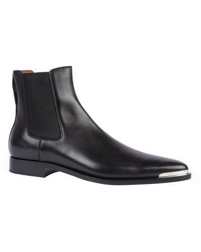 Givenchy Dallas Metal-toe Leather Chelsea Boots - Black