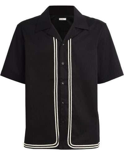 Commas Braided Trim Shirt - Black