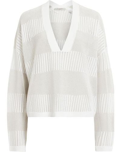 AllSaints Misha V-neck Sweater - White