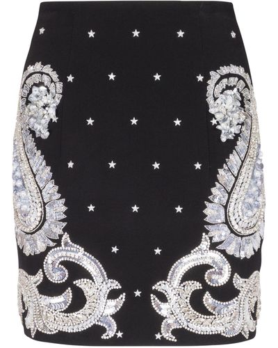 Balmain Embellished Mini Skirt - Black