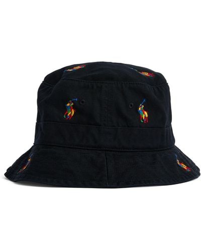 Polo Ralph Lauren Embroidered Polo Pony Bucket Hat - Black