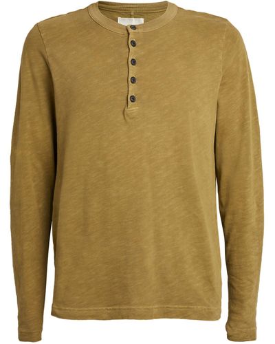 Citizens of Humanity Cotton Henley Long-sleeve T-shirt - Green