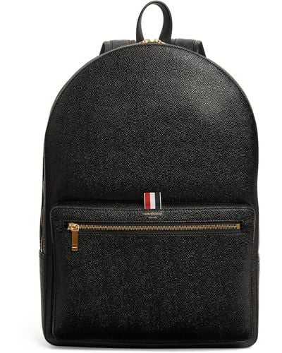Thom Browne Leather Backpack - Black