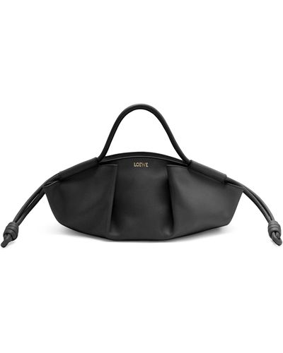 Loewe Small Leather Paseo Tote Bag - Black
