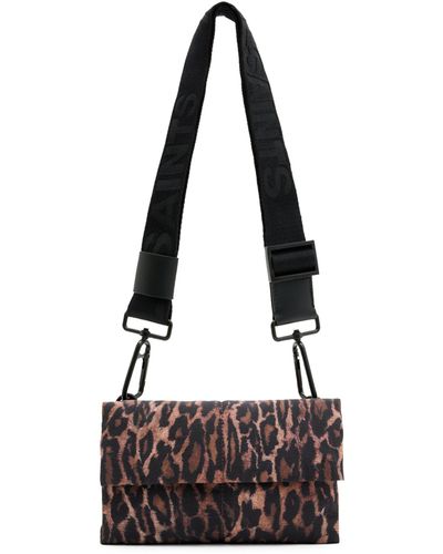 AllSaints Leopard Ezra Cross-body Bag - Black