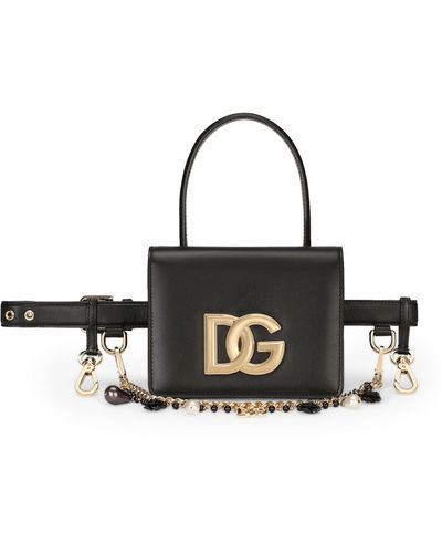 Dolce & Gabbana Leather 3.5 Belt Bag - Black