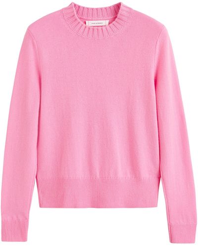 Chinti & Parker Wool-cashmere Fine Knit Sweater - Pink