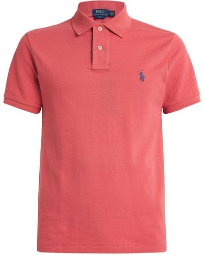 Polo Ralph Lauren Cotton Mesh Slim-fit Polo Shirt - Pink