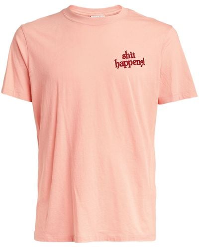 Sandro Shit Happens Crew-neck T-shirt - Pink
